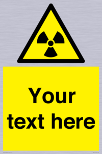 WV5131: Custom Radioactive Material Sign