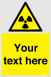 WV5131: Custom Radioactive Material Sign
