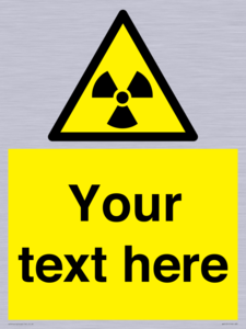 WV5131: Custom Radioactive Material Sign