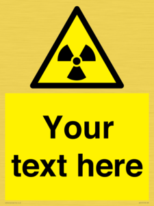 WV5131: Custom Radioactive Material Sign