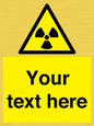 WV5131: Custom Radioactive Material Sign