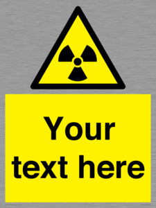 WV5131: Custom Radioactive Material Sign