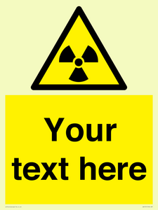 WV5131: Custom Radioactive Material Sign