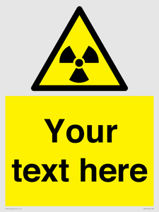 WV5131: Custom Radioactive Material Sign