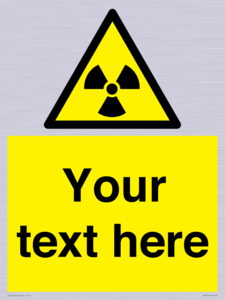 WV5131: Custom Radioactive Material Sign