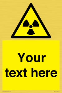 WV5131: Custom Radioactive Material Sign