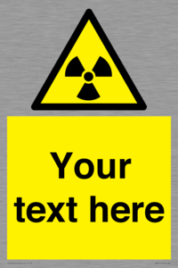WV5131: Custom Radioactive Material Sign