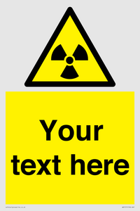 WV5131: Custom Radioactive Material Sign