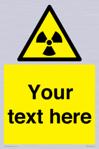 WV5131: Custom Radioactive Material Sign