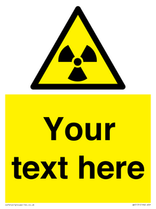 WV5131: Custom Radioactive Material Sign