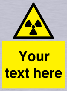 WV5131: Custom Radioactive Material Sign