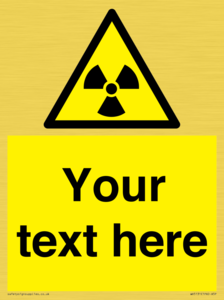 WV5131: Custom Radioactive Material Sign