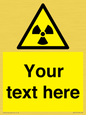 WV5131: Custom Radioactive Material Sign
