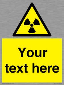 WV5131: Custom Radioactive Material Sign