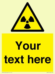 WV5131: Custom Radioactive Material Sign