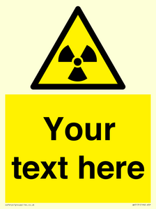 WV5131: Custom Radioactive Material Sign