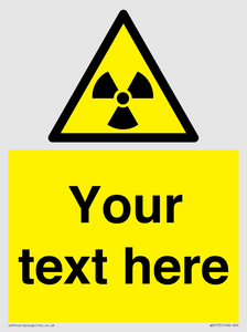 WV5131: Custom Radioactive Material Sign