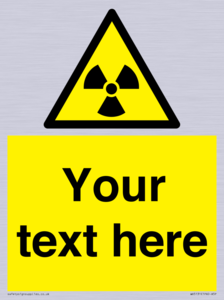 WV5131: Custom Radioactive Material Sign