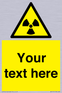 WV5131: Custom Radioactive Material Sign