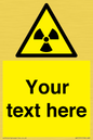 WV5131: Custom Radioactive Material Sign