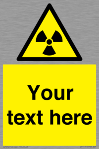 WV5131: Custom Radioactive Material Sign