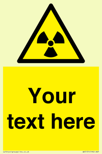WV5131: Custom Radioactive Material Sign