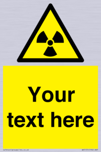 WV5131: Custom Radioactive Material Sign