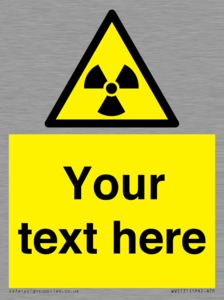 WV5131: Custom Radioactive Material Sign