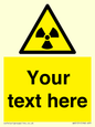 WV5131: Custom Radioactive Material Sign