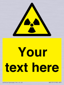 WV5131: Custom Radioactive Material Sign