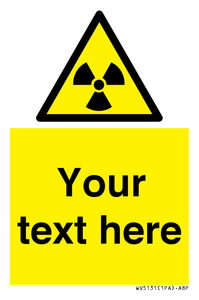 WV5131: Custom Radioactive Material Sign