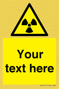 WV5131: Custom Radioactive Material Sign