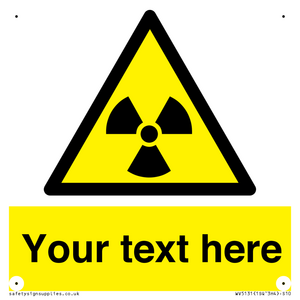 WV5131: Custom Radioactive Material Sign