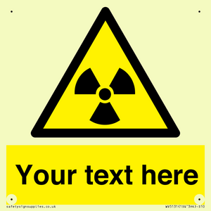 WV5131: Custom Radioactive Material Sign