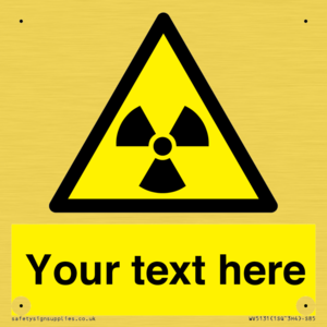 WV5131: Custom Radioactive Material Sign