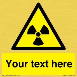 WV5131: Custom Radioactive Material Sign
