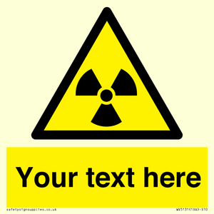 WV5131: Custom Radioactive Material Sign