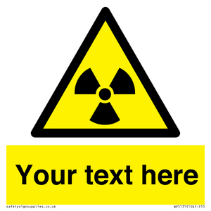 WV5131: Custom Radioactive Material Sign