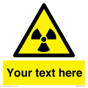 WV5131: Custom Radioactive Material Sign