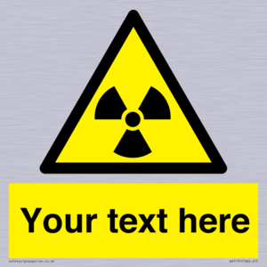 WV5131: Custom Radioactive Material Sign