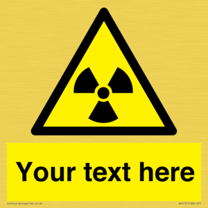 WV5131: Custom Radioactive Material Sign