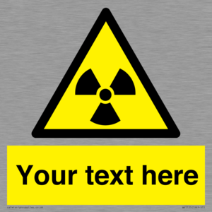 WV5131: Custom Radioactive Material Sign