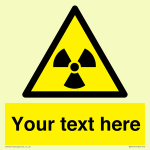WV5131: Custom Radioactive Material Sign