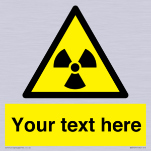 WV5131: Custom Radioactive Material Sign