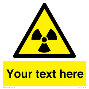 WV5131: Custom Radioactive Material Sign