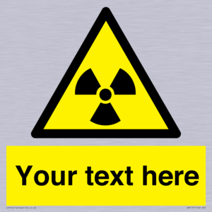 WV5131: Custom Radioactive Material Sign