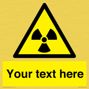 WV5131: Custom Radioactive Material Sign