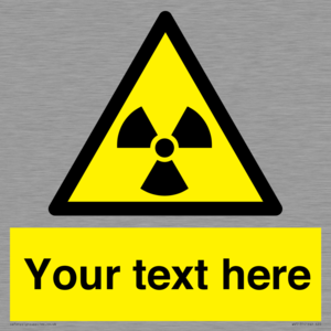 WV5131: Custom Radioactive Material Sign