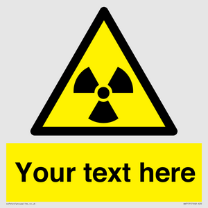 WV5131: Custom Radioactive Material Sign