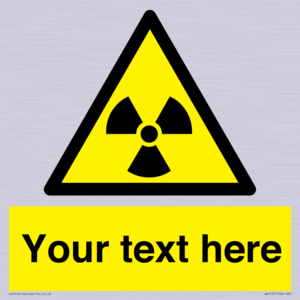 WV5131: Custom Radioactive Material Sign